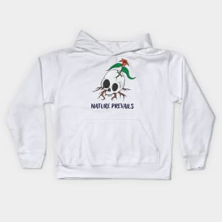 Nature Prevails Cracked Skull Kids Hoodie